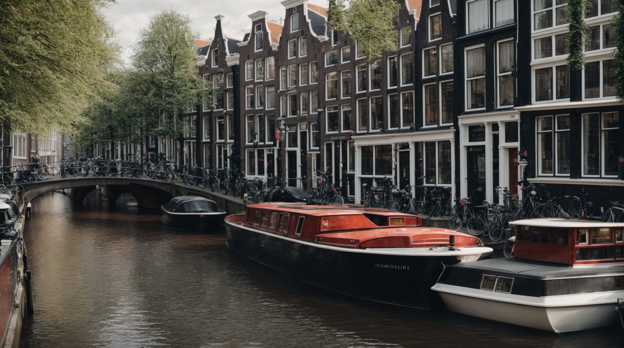 Amsterdam travel Amsterdam canals morning view