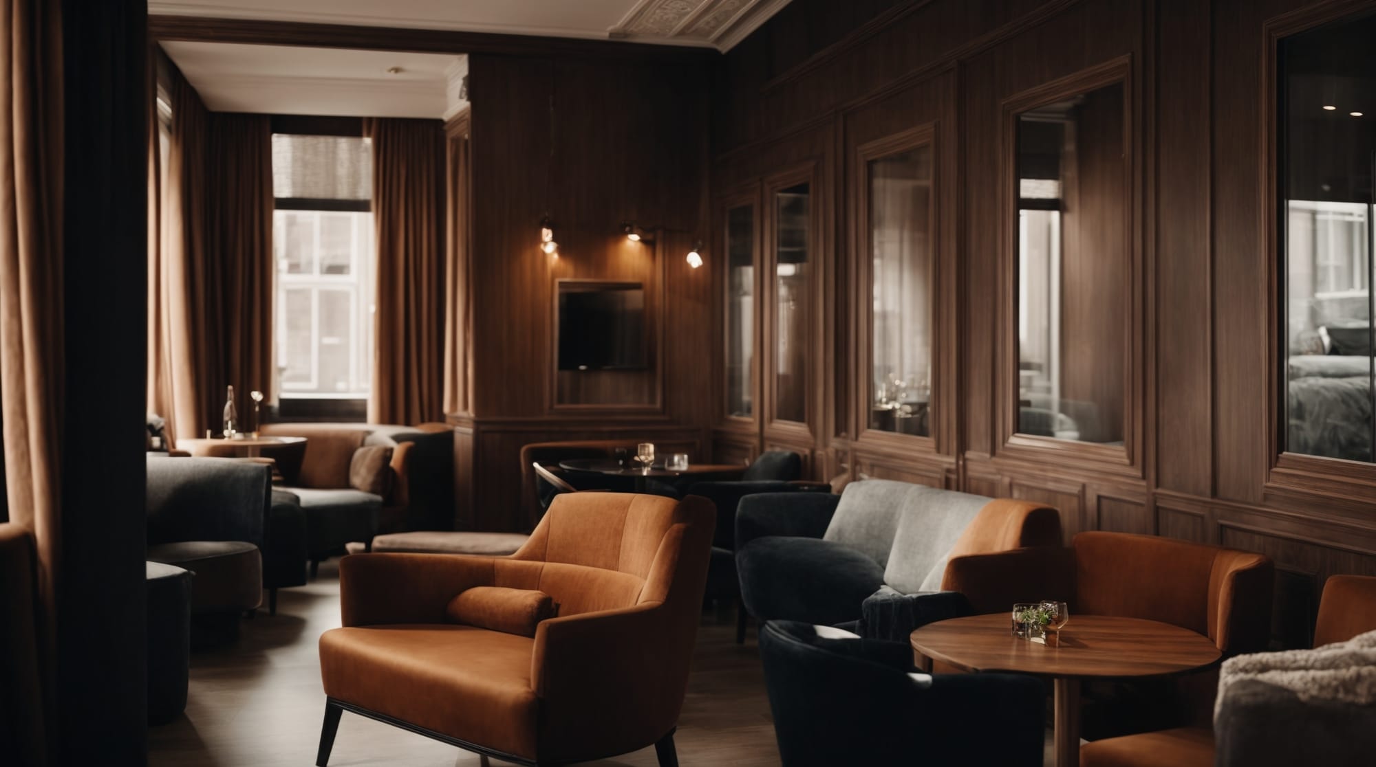 boutique hotel Cozy interior of an Amsterdam boutique hotel.