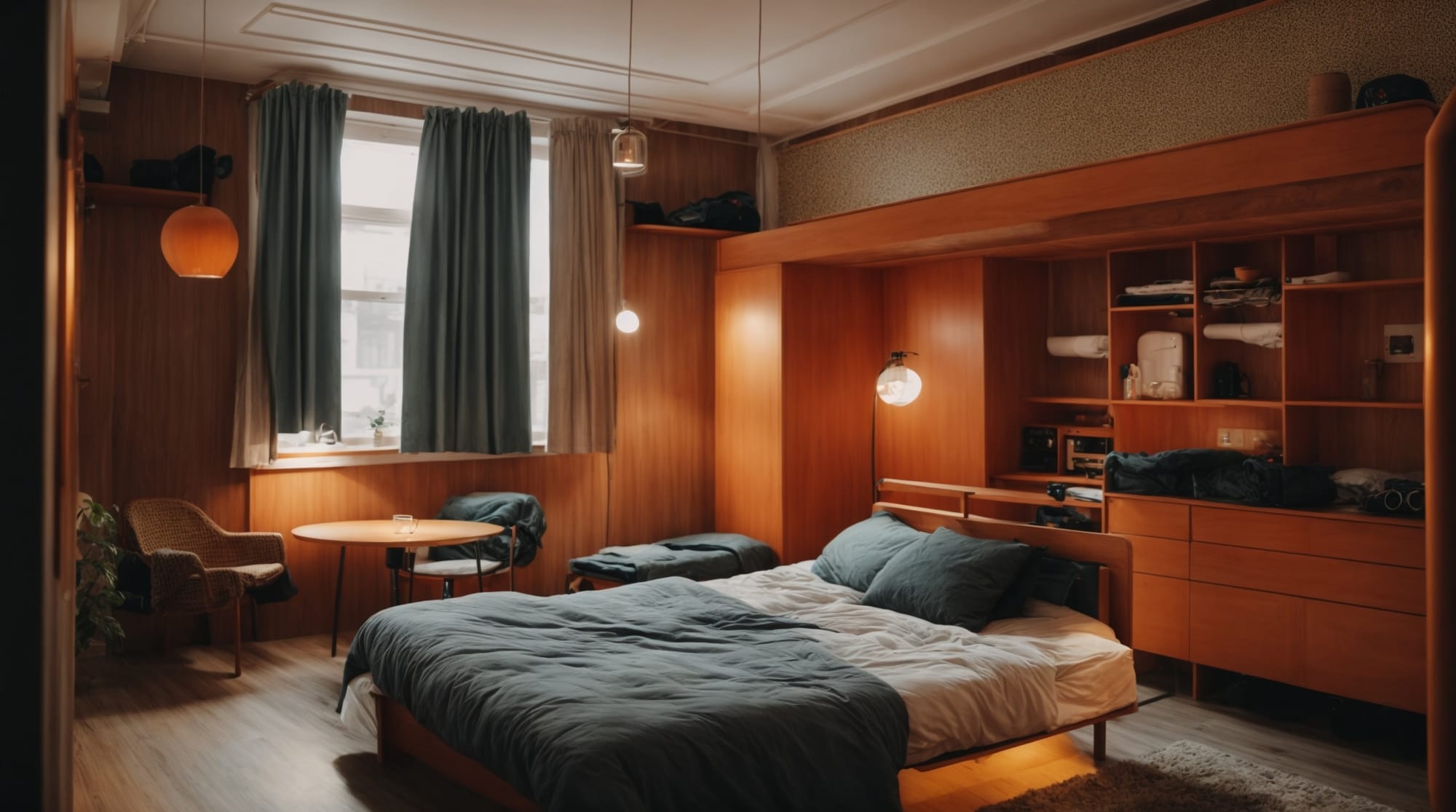 budget-friendly accommodation Cozy and comfortable budget hostel room in Amsterdam