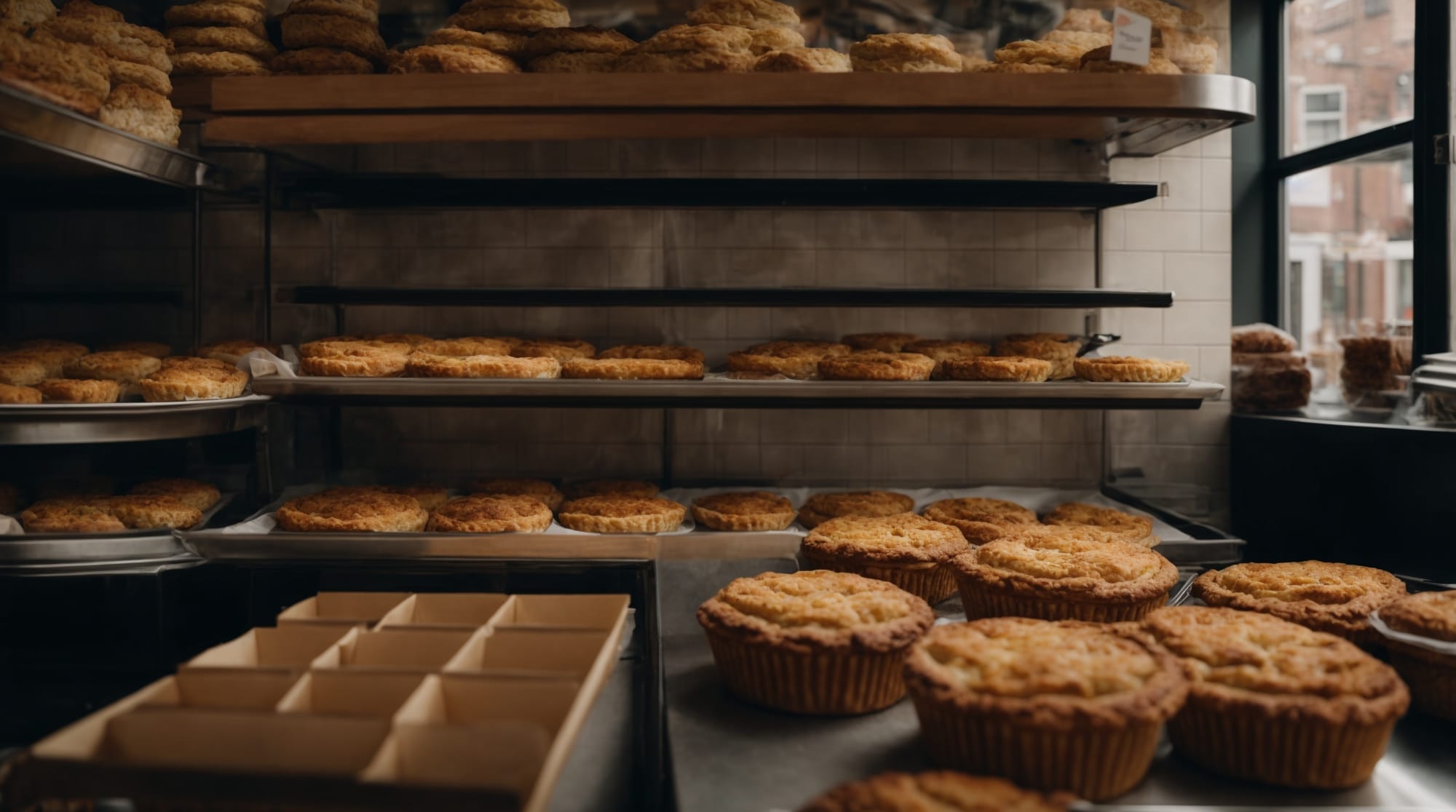 A hidden bakery in Amsterdam with traditional Dutch apple pies on display