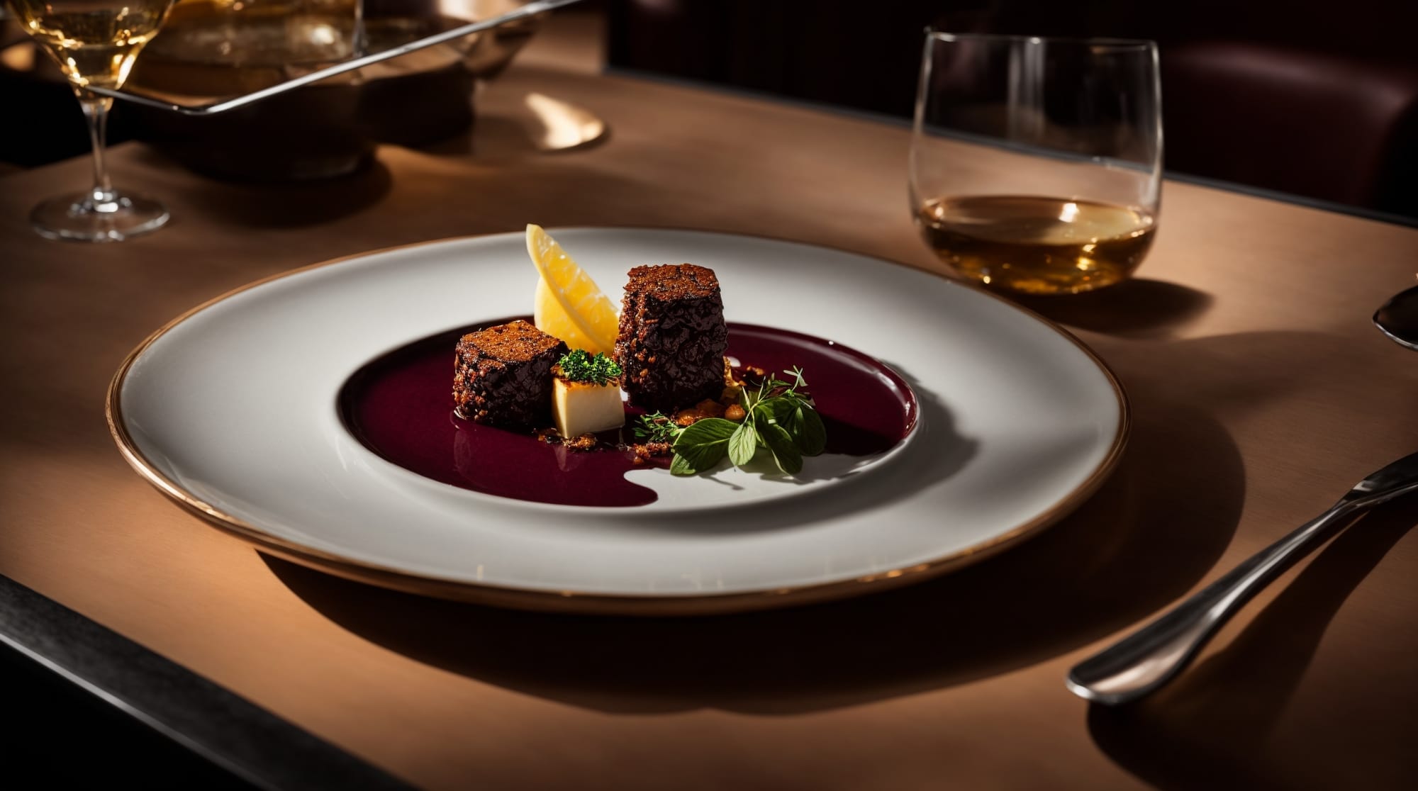 De Librije Gourmet dishes served at Michelin-starred restaurant De Librije in Amsterdam