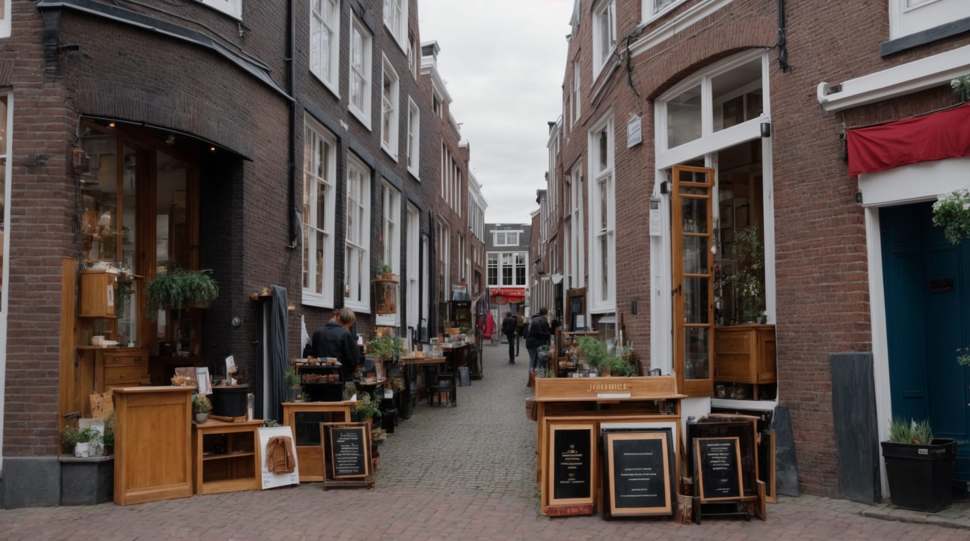 Dutch crafts Local artisans displaying their crafts in Jordaan, Amsterdam