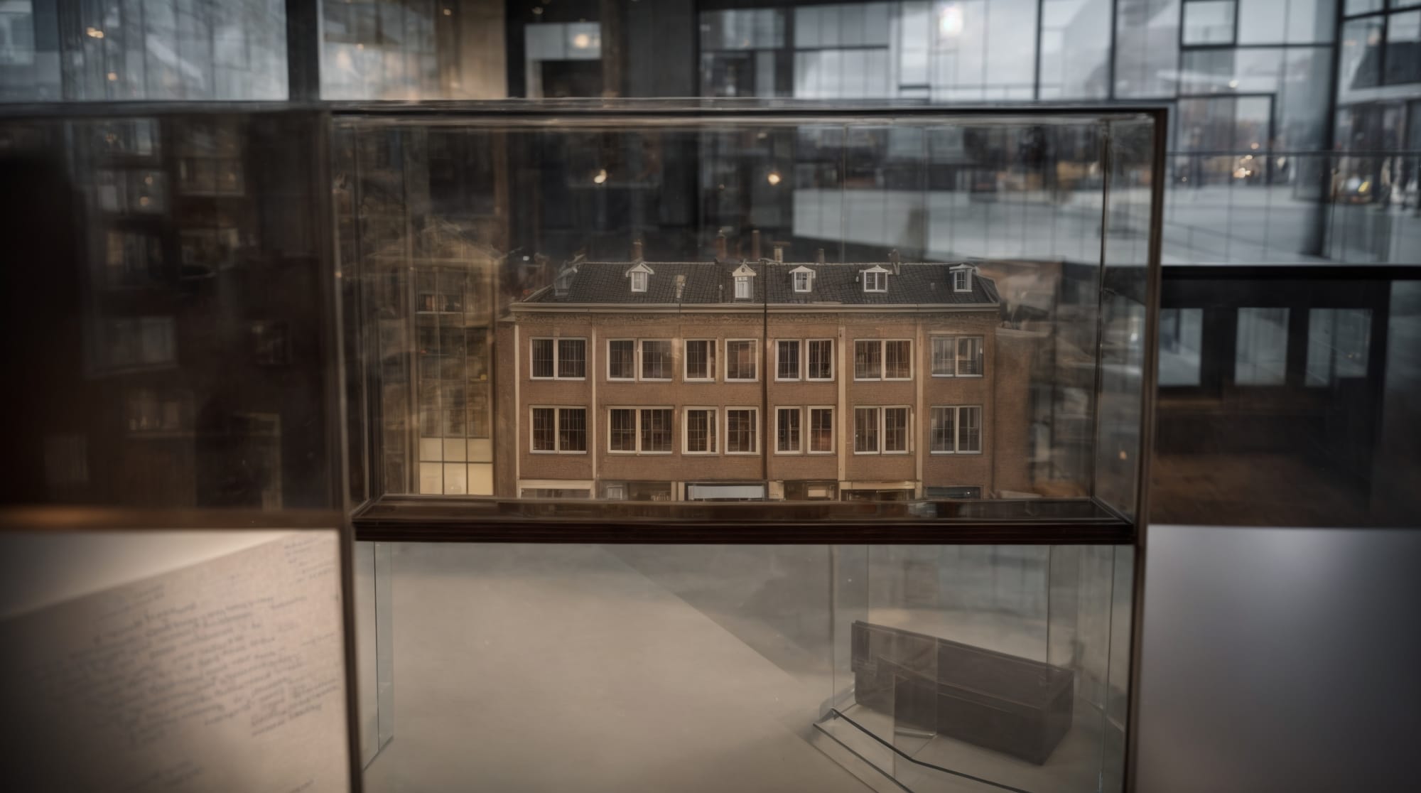 historical sites Amsterdam Original diary of Anne Frank displayed under a protective glass in the Anne Frank House Museum.