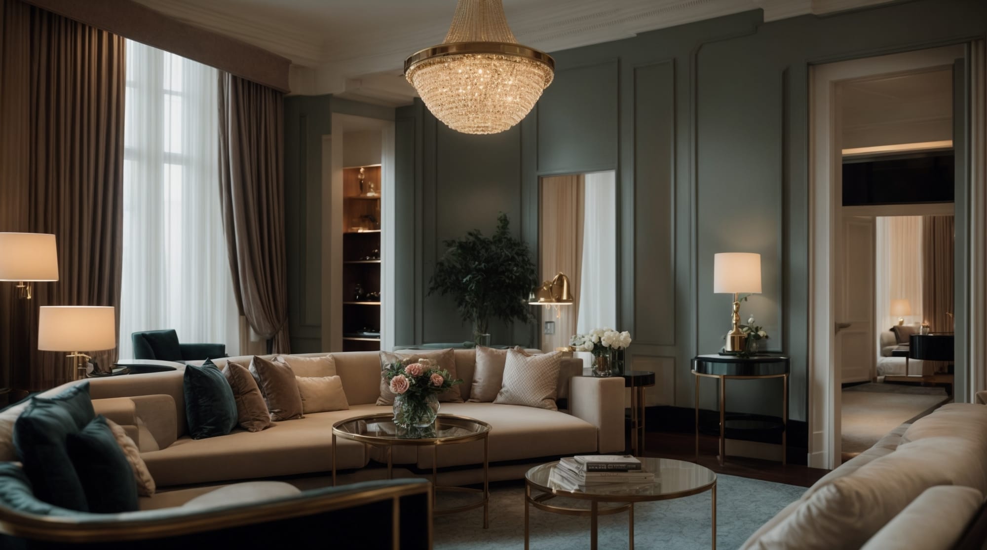 hotels in Amsterdam Interior view of a luxury suite in the Waldorf Astoria Amsterdam