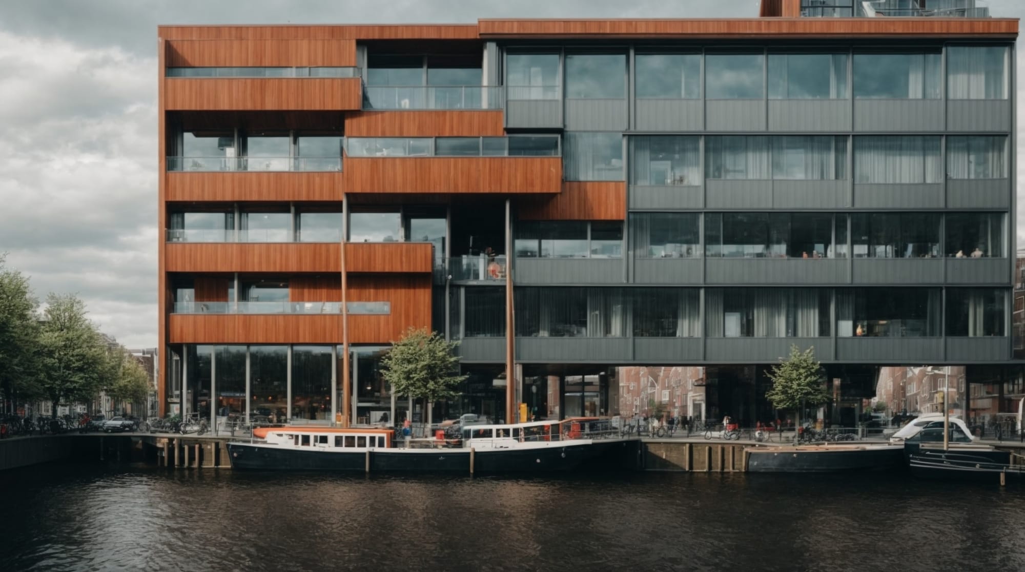 modern Amsterdam Modern architecture and vibrant lifestyle in Amsterdam