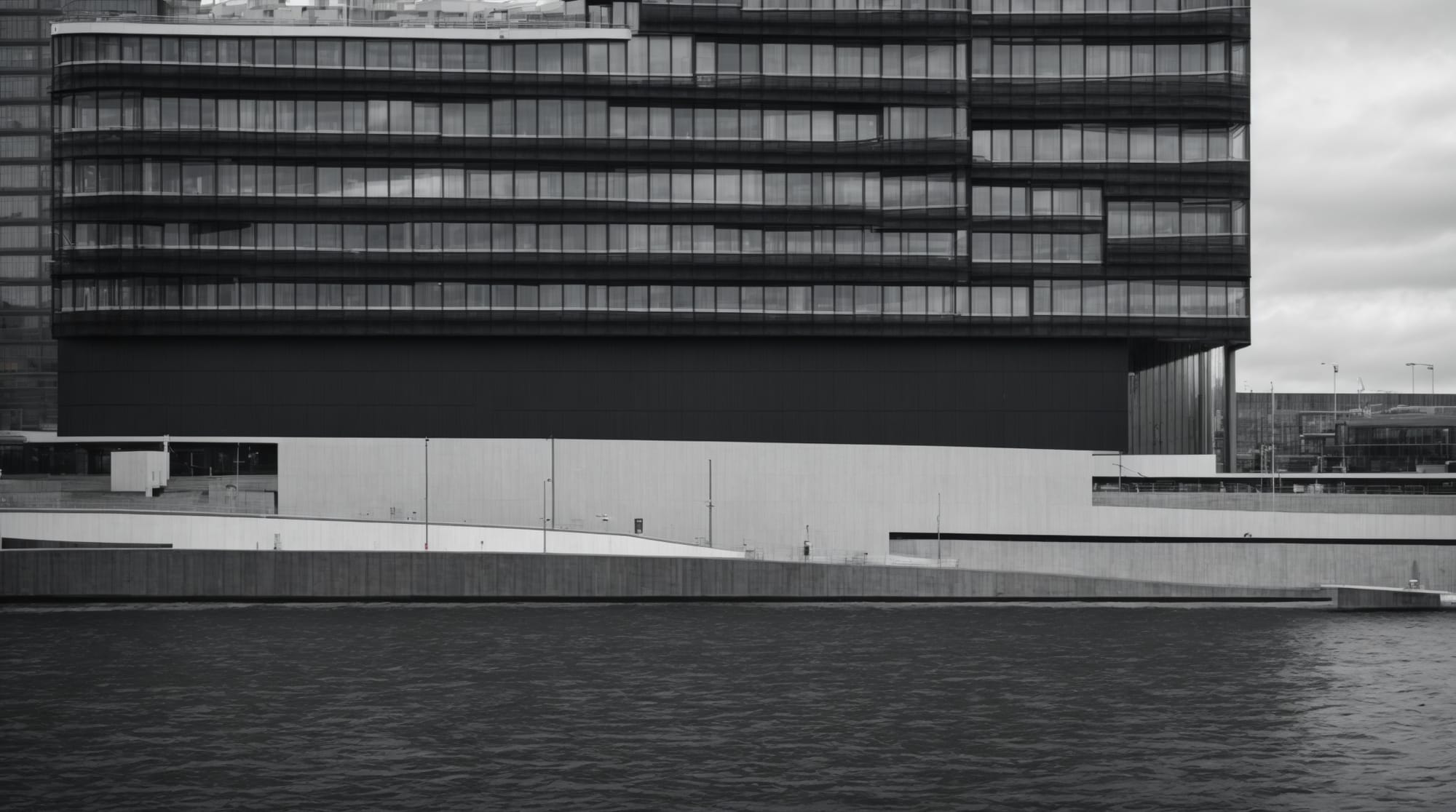 Snapshot of Amsterdam's Northern Docklands, featuring modern architectural elements and creative spaces.