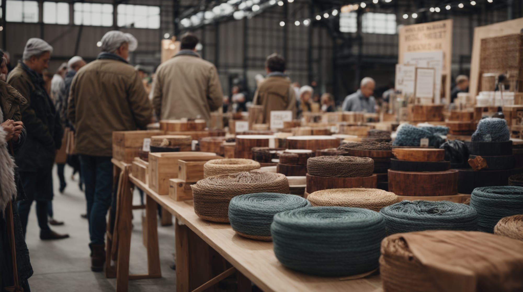 The Maker Market Artisans displaying their crafts at The Maker Market in Amsterdam's Hallen