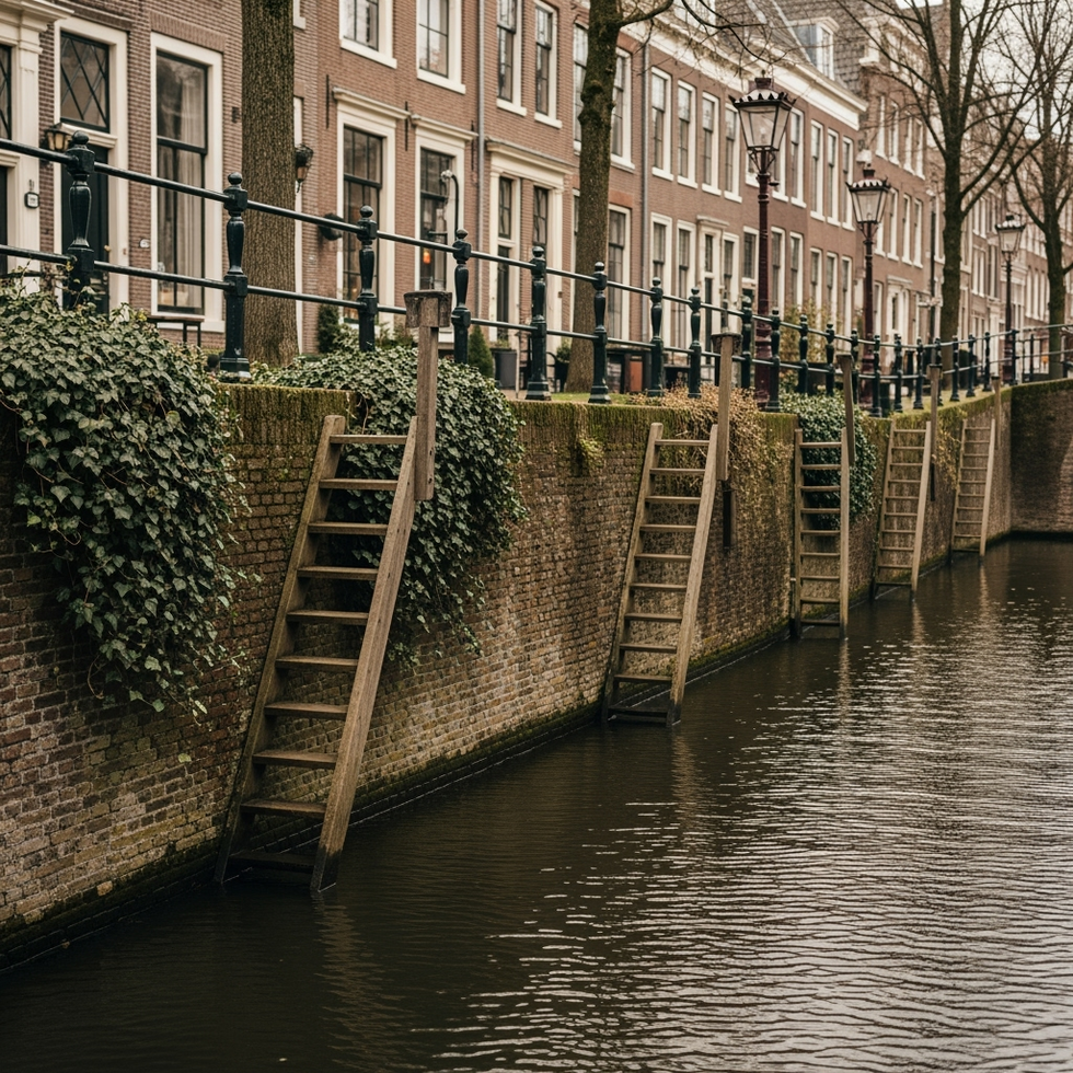 Dutch Cities Innovate with Tiny Staircases to Help Cats Escape Canals Safely